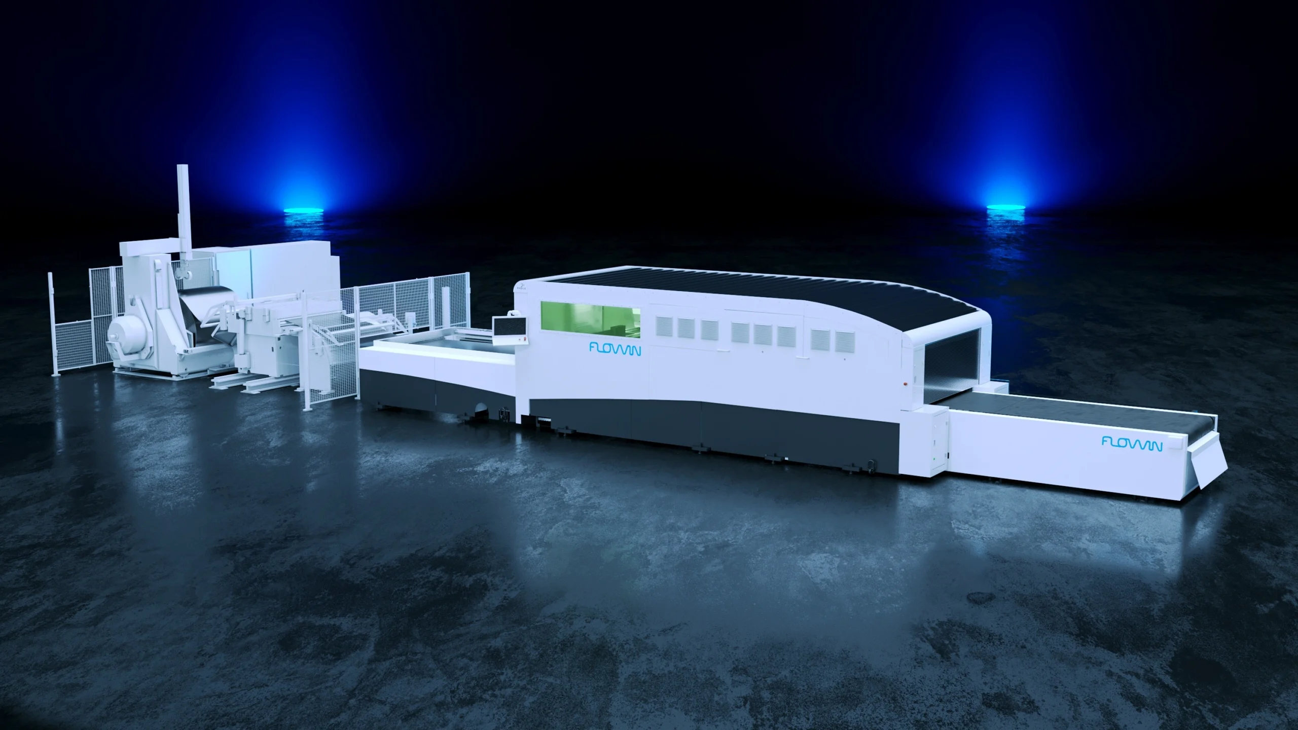 FlowIN coil-fed fiber laser cutting system with automation