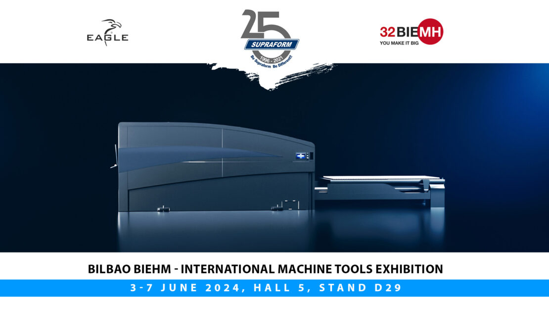 Eagle Lasers & Supraform Bring the new iNspire 2.0 – 30 kW Fiber Laser Cutting Machine at Bilbao’s BIEHM Tradeshow